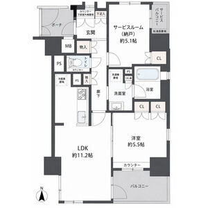 2LDK 間取り図