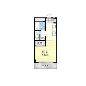 1K 間取り図
