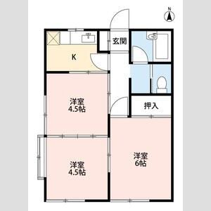 3DK 間取り図