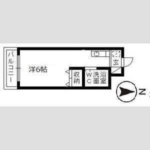 ワンルーム 間取り図