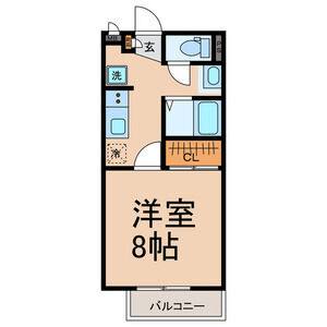 1K 間取り図
