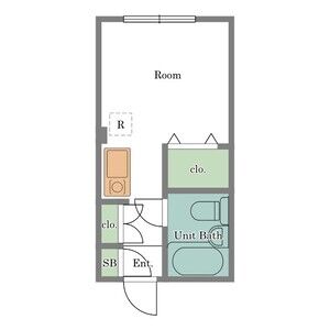 ワンルーム 間取り図