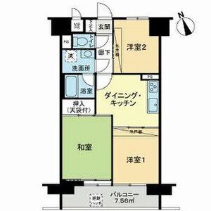 3DK 間取り図