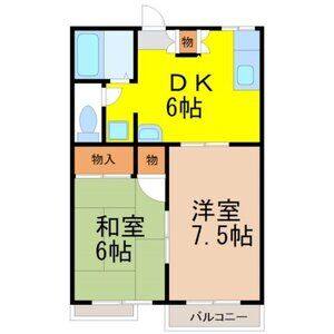 2DK 間取り図