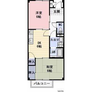2DK 間取り図