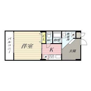 1K 間取り図