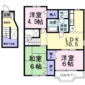 3LDK 間取り図
