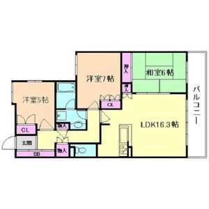 3LDK 間取り図