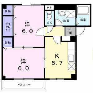 2K 間取り図