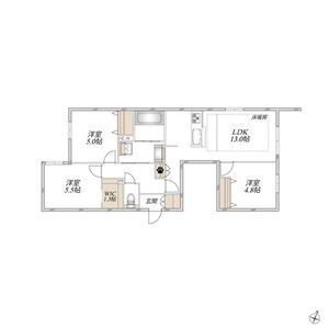 3LDK 間取り図