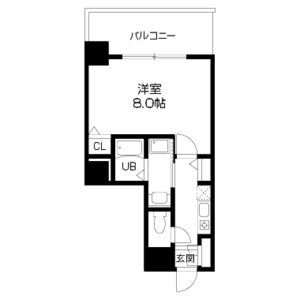 1K 間取り図