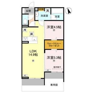 2LDK 間取り図