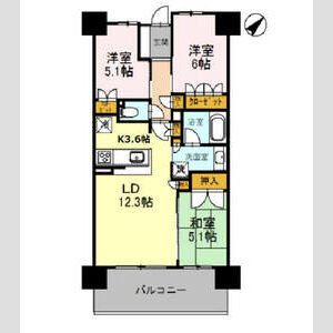 3LDK 間取り図