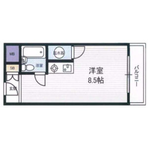 ワンルーム 間取り図