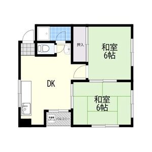 2DK 間取り図