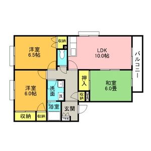 3LDK 間取り図