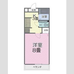 1K 間取り図