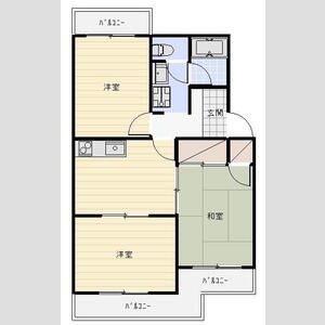 3DK 間取り図