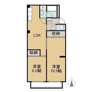 3DK 間取り図