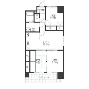 3LDK 間取り図