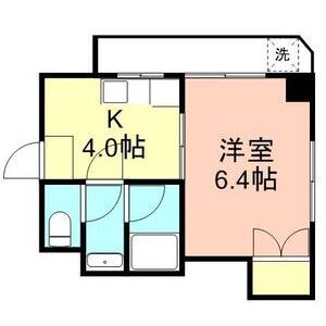 1DK 間取り図