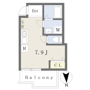 ワンルーム 間取り図