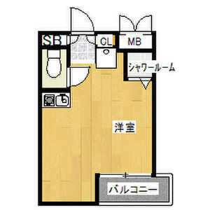 ワンルーム 間取り図