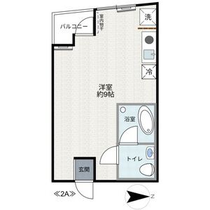 ワンルーム 間取り図