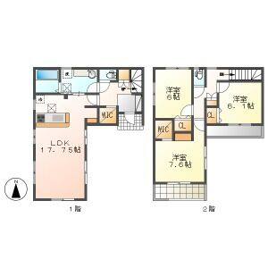 3LDK 間取り図