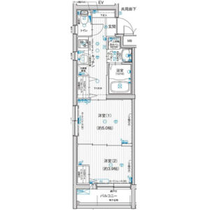 2K 間取り図
