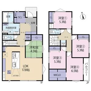 5LDK 間取り図