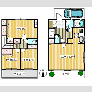 3LDK 間取り図