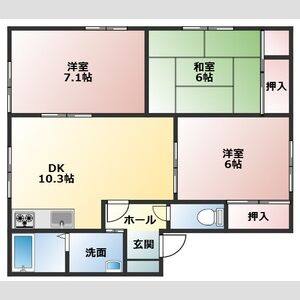 3LDK 間取り図