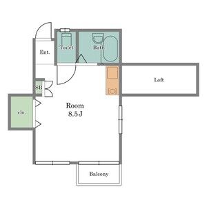 ワンルーム 間取り図