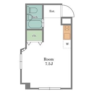 ワンルーム 間取り図