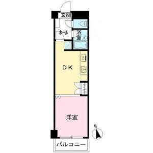 1DK 間取り図