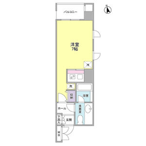 ワンルーム 間取り図