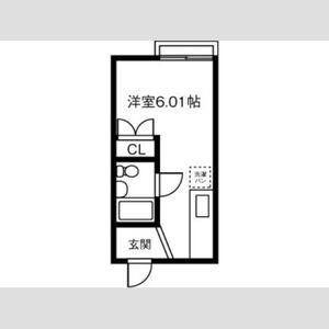 ワンルーム 間取り図