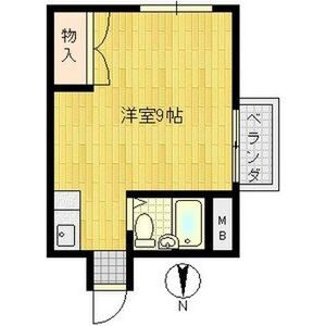 ワンルーム 間取り図