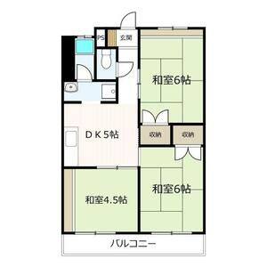 3DK 間取り図