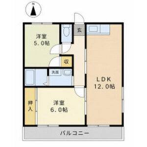 3DK 間取り図