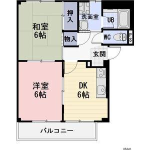 2DK 間取り図