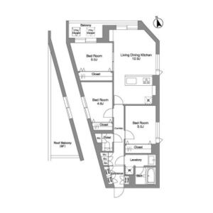 3LDK 間取り図