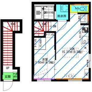ワンルーム 間取り図