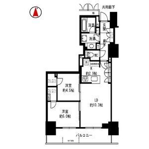 2LDK 間取り図