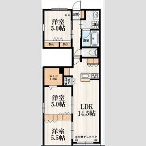 3LDK 間取り図