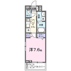 1K 間取り図