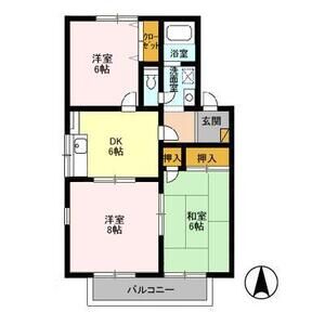 3DK 間取り図
