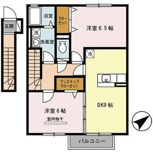 2DK 間取り図