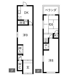 3DK 間取り図